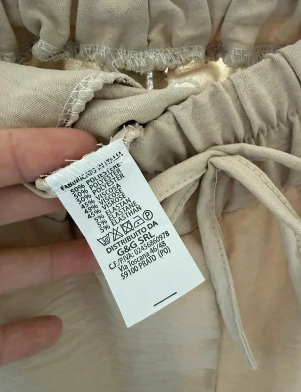 Pantalón fluido beige liso T36/44 mujer – photo 4